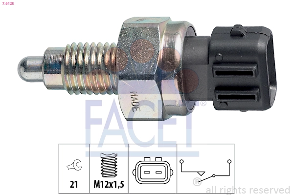 FACET מתג, פנס נסיעה לאחור 7.6125