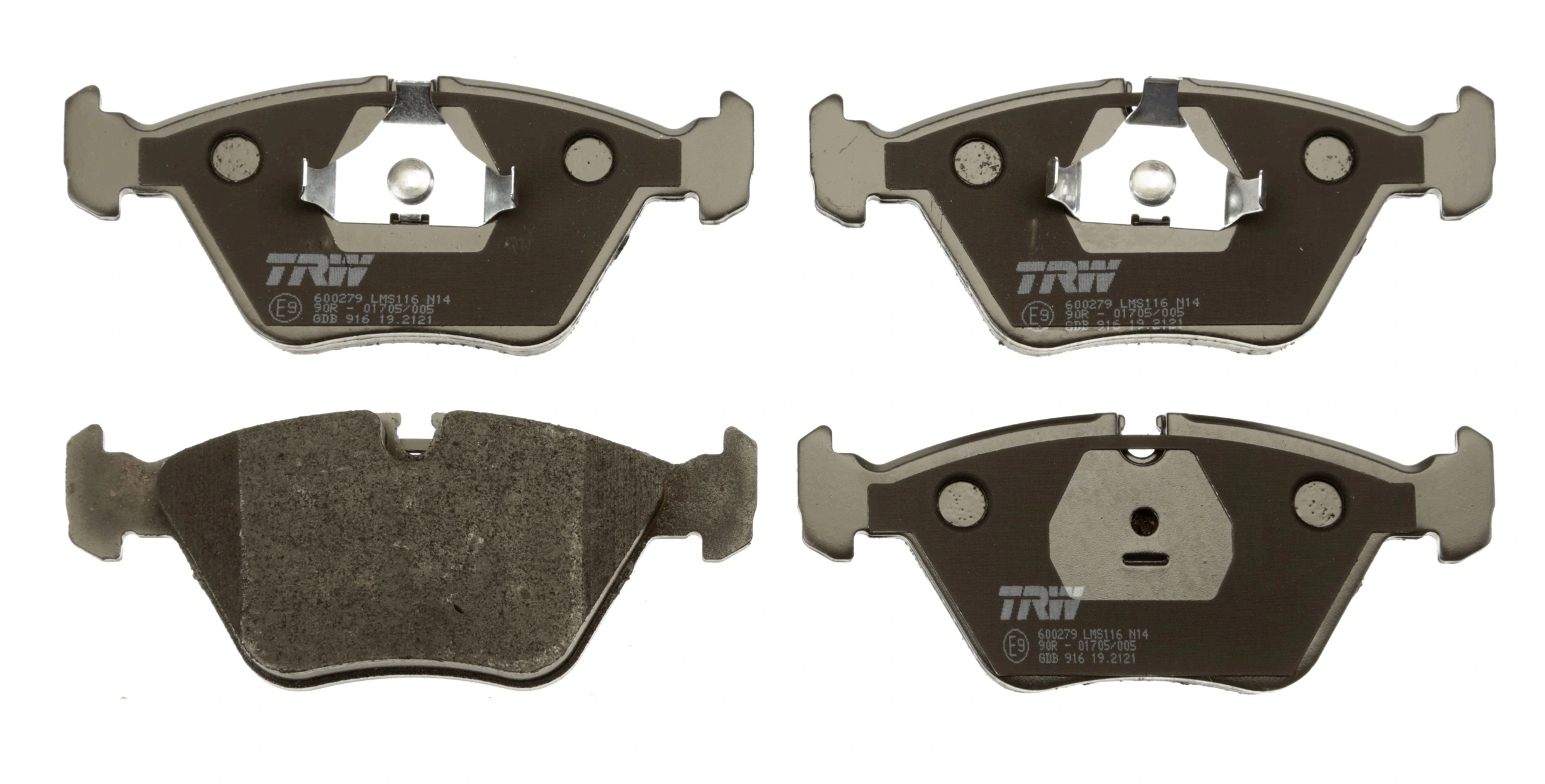 TRW Kit pastiglie freno, Freno a disco GDB916