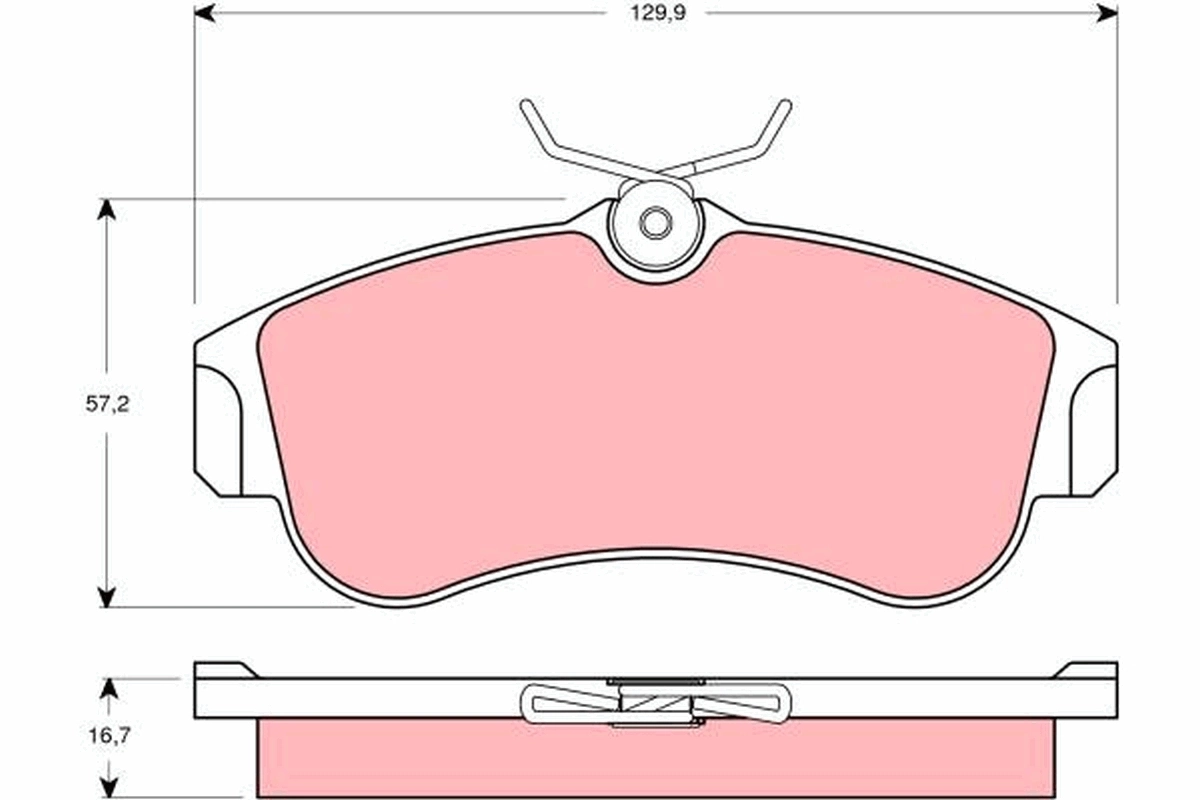 TRW Kit pastiglie freno, Freno a disco GDB3271