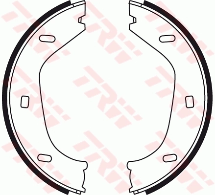 TRW Kit ganasce, Freno stazionamento GS8219
