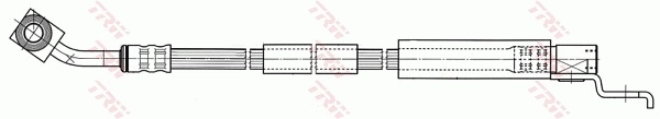 TRW Tubo flexible de frenos PHD442