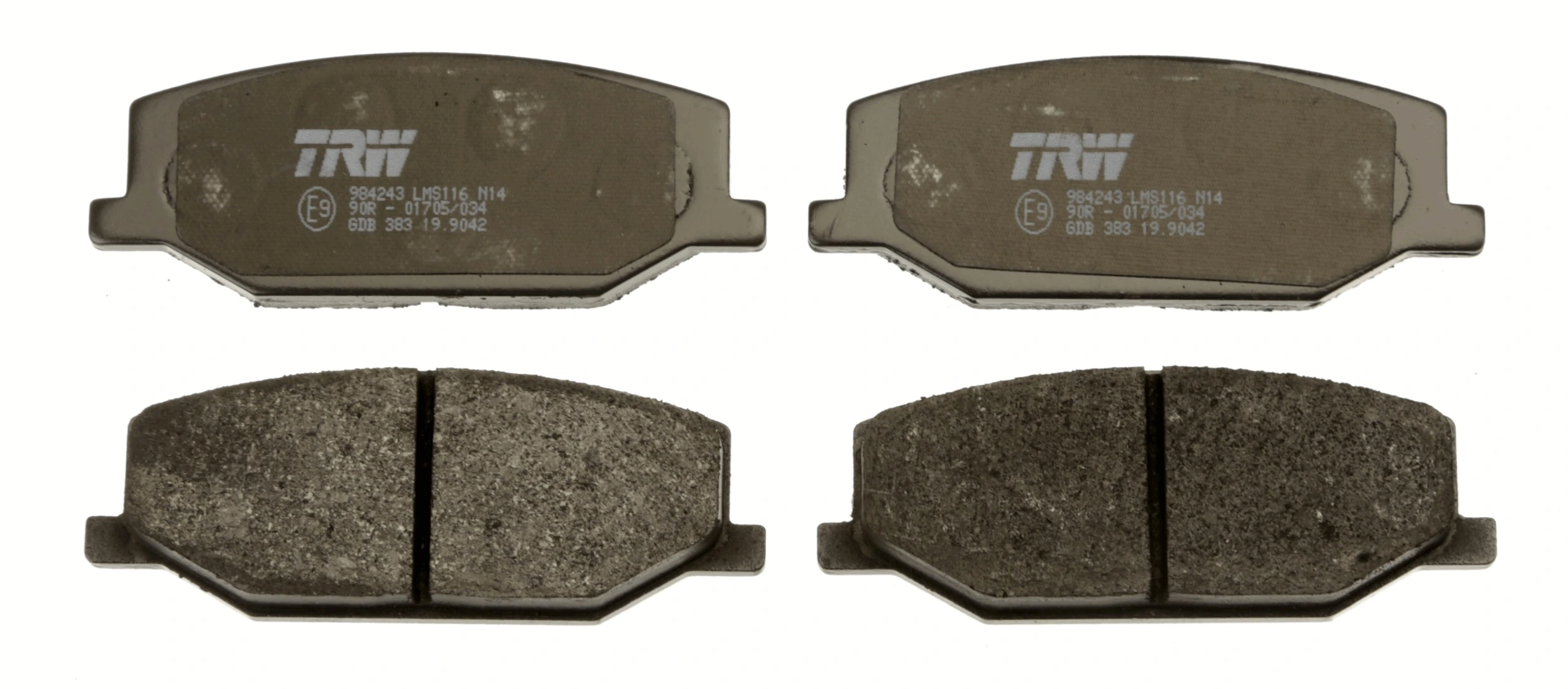 TRW Kit pastiglie freno, Freno a disco GDB383