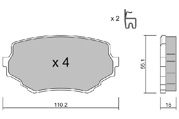 AISIN 刹车片 BPSZ-1902