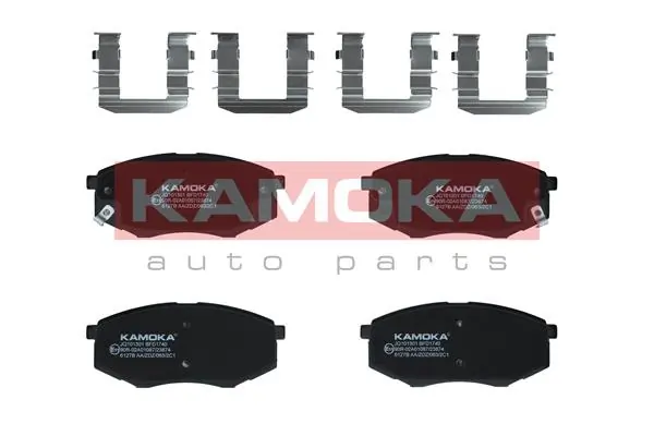 KAMOKA Kit de plaquettes de frein, frein à disque JQ101301