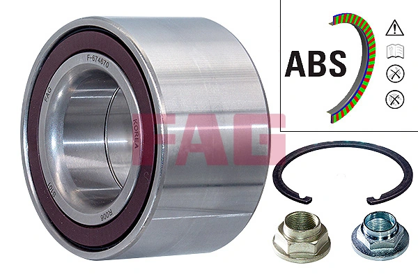 Schaeffler FAG Комплект подшипника ступицы колеса 713 6157 40