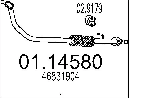 MTS Abgasrohr 01.14580
