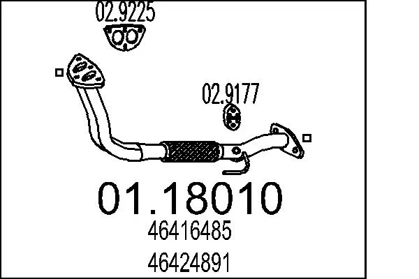 MTS Abgasrohr 01.18010