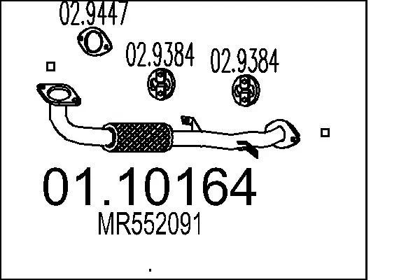 MTS Tubo gas scarico 01.10164