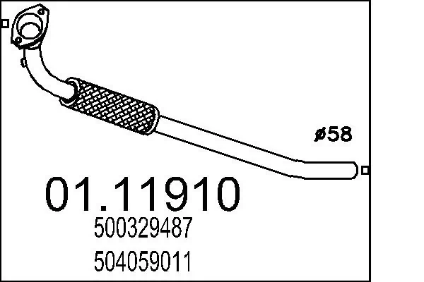 MTS צינור פליטה 01.11910