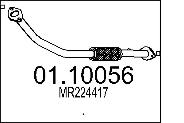 MTS Abgasrohr 01.10056