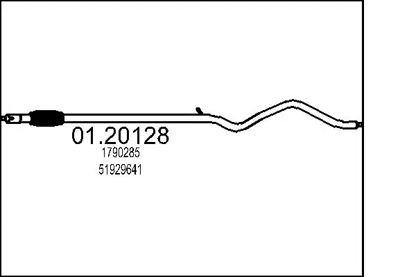 MTS Tubo gas scarico 01.20128