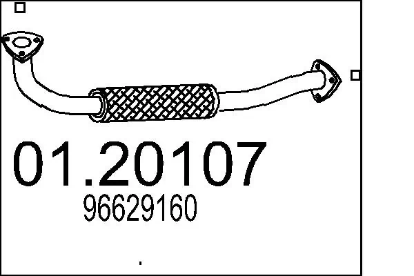 MTS Tubo gas scarico 01.20107