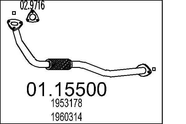 MTS Pipa gas buang 01.15500