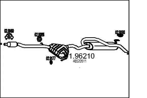 MTS Rear Muffler 01.96210