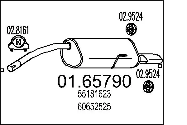 MTS Endschalldämpfer 01.65790
