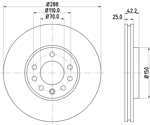 HELLA Cincin rem 8DD 355 104-681