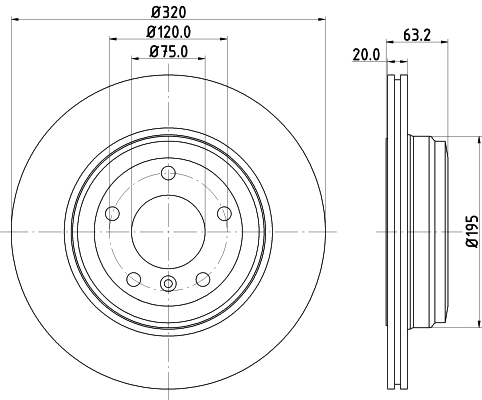 HELLA Fren diski 8DD 355 128-121