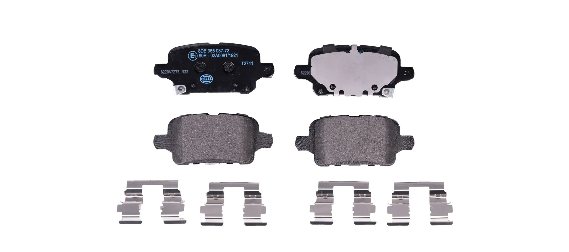 HELLA Set Pad Brek, Brek Piring 8DB 355 037-721