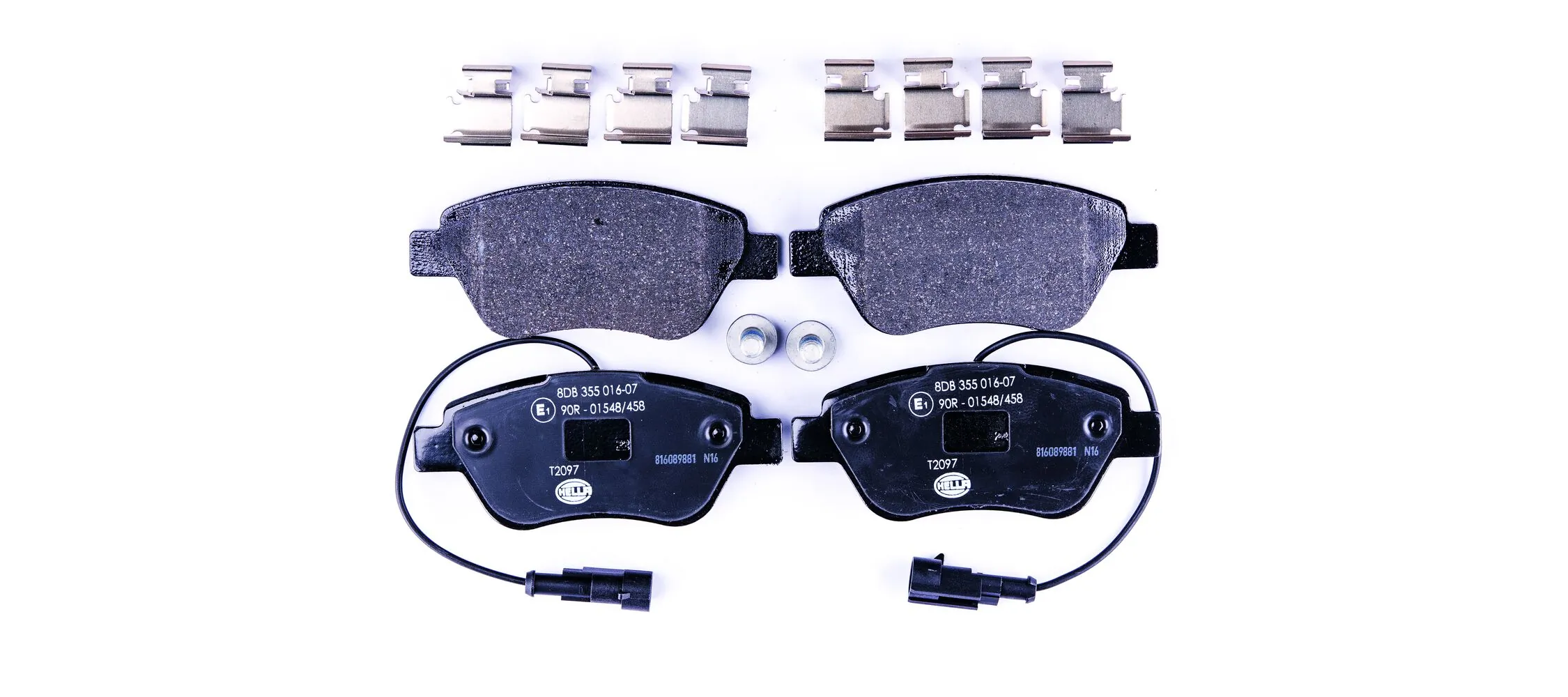 HELLA Kit pastiglie freno, Freno a disco 8DB 355 016-071