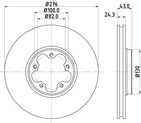 HELLA Cakera Brek 8DD 355 108-121