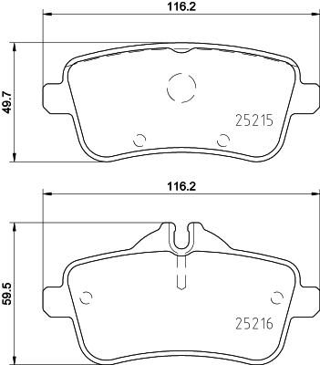 HELLA Kit pastiglie freno, Freno a disco 8DB 355 020-161
