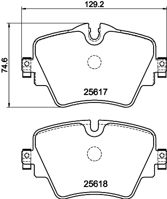 HELLA 브레이크 패드 세트, 디스크 브레이크 8DB 355 023-131
