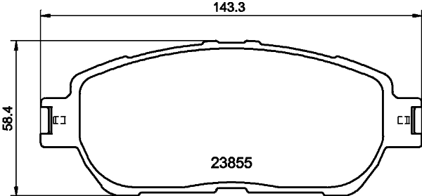 HELLA ערכת רפידות בלם, בלמי דיסק 8DB 355 014-441