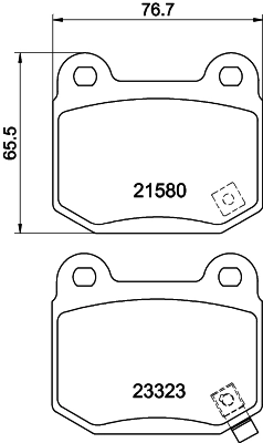 HELLA Set Pad Brek, Brek Piring 8DB 355 010-691