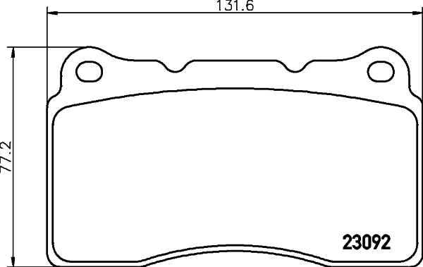 HELLA Set Pad Brek, Brek Piring 8DB 355 011-431