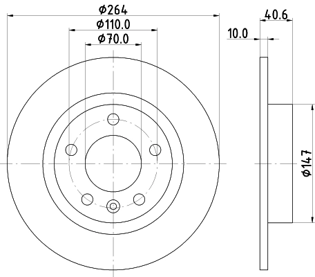 HELLA Bremsscheibe 8DD 355 118-171