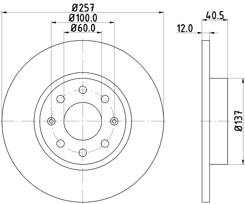 HELLA Fren diski 8DD 355 114-351