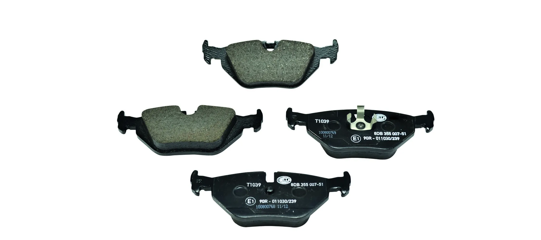 HELLA Brake Pad Set, disc brake 8DB 355 007-511