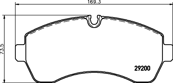 HELLA Set Pad Brek, Brek Piring 8DB 355 005-531