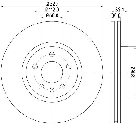 HELLA 刹车盘 8DD 355 117-191