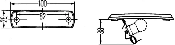 HELLA אור חניה 2PF 001 647-031