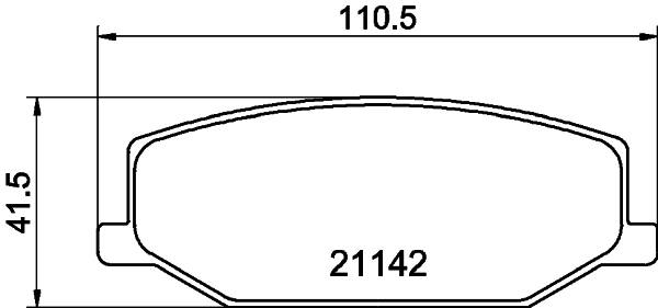 HELLA Kit pastiglie freno, Freno a disco 8DB 355 006-161
