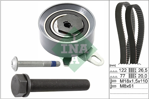 Schaeffler INA Jogo de correias dentadas 530 0406 10