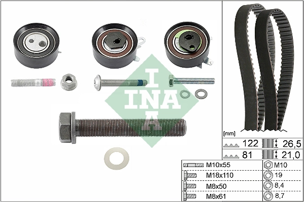 Schaeffler INA Juego de correas dentadas 530 0484 10
