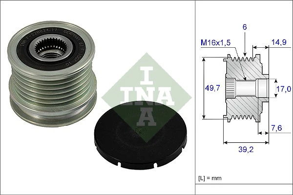 Schaeffler INA Alternatör serbest hareketi 535 0015 10