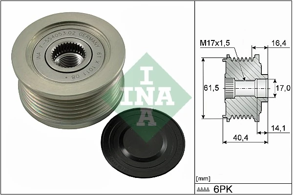 Schaeffler INA Alternatör serbest hareketi 535 0115 10
