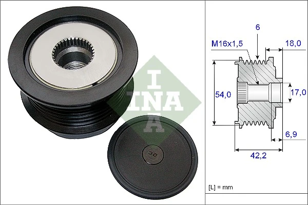Schaeffler INA 발전기 프리휠 535 0188 10