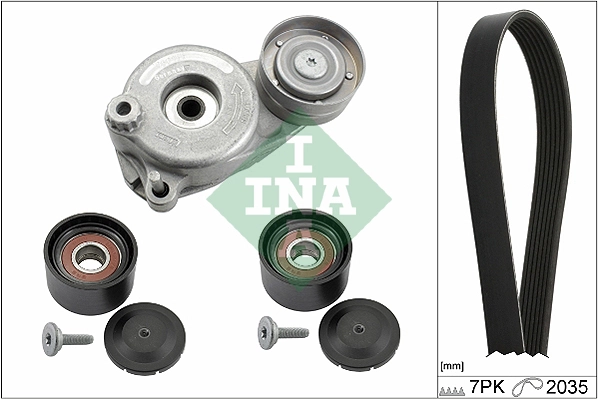 Schaeffler INA Juego de correas trapeciales poli V 529 0050 10