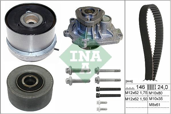 Schaeffler INA Pam Air + Set Tali Sawat Bergigi 530 0724 30