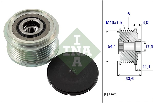 Schaeffler INA מצמד האלטרנטור 535 0059 10