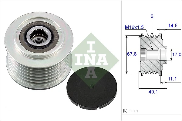 Schaeffler INA Alternatör serbest hareketi 535 0052 10