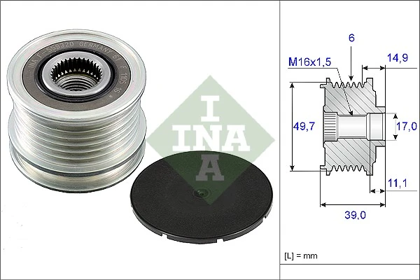 Schaeffler INA 발전기 프리휠 535 0050 10