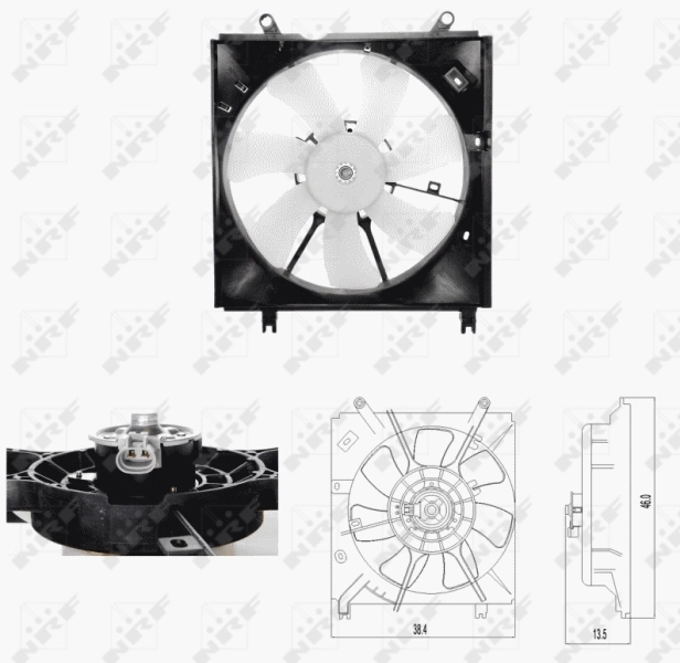 NRF Fan, motor soğutması 47696