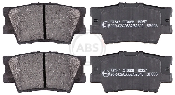 A.B.S. Brake Pad Set, disc brake 37545
