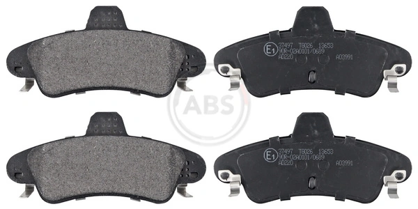 A.B.S. Set bantalan rem, rem cakram 37497
