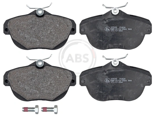 A.B.S. Kit pastiglie freno, Freno a disco 37539